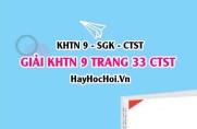 Giải KHTN 9 trang 33 Chân trời sáng tạo SGK